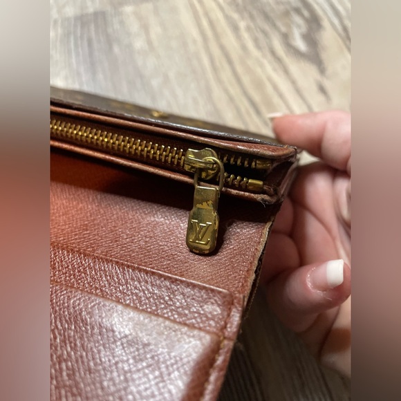 Vintage Louis Vuitton LV Monogram Signature Canvas Porte Monnaie Tresor Wallet - Picture 11 of 16